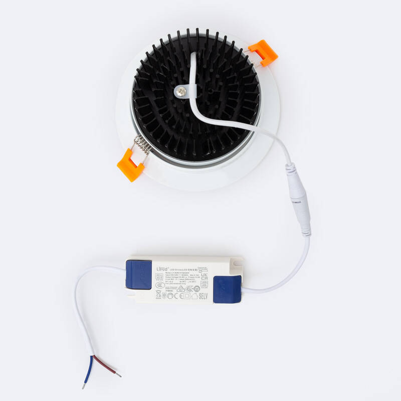 Image of Round 15W COB LED Adjustable Downlight Cutout 113mm