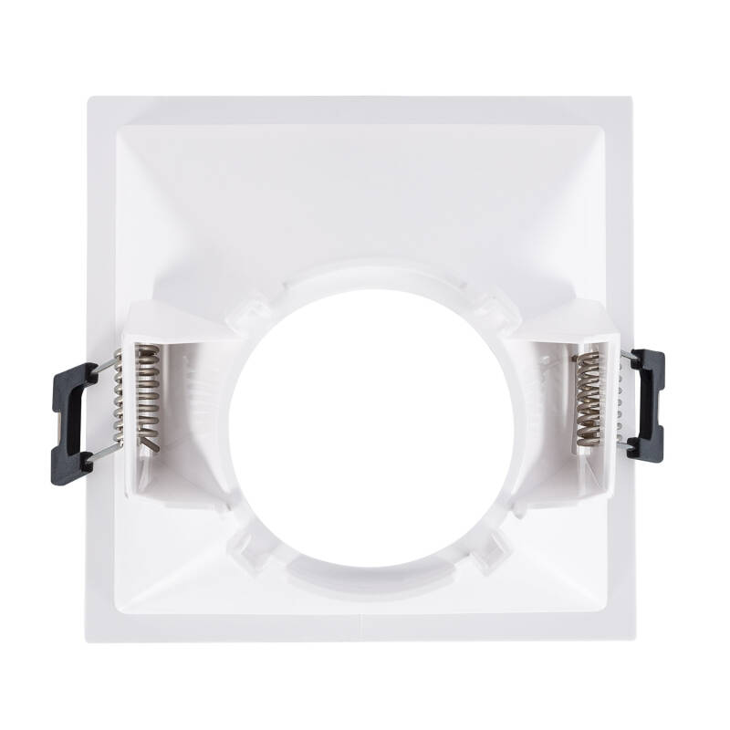 Image of Square Low UGR Downlight 45º Cutout 85x85mm with 6W LED Bulb - GU10