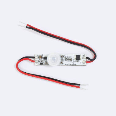 Mini 120º PIR Motion Detector 12/24V DC Monochrome LED Strips