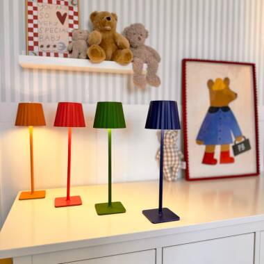 Image of Edit Gloss USB Rechargeable Selectable LED Touch Table Lamp