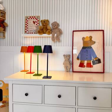 Image of Edit Gloss USB Rechargeable Selectable LED Touch Table Lamp