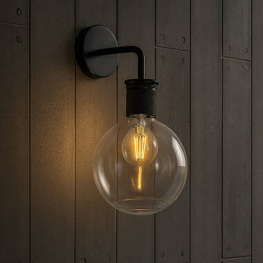 Westport Knurl Glass Wall Light