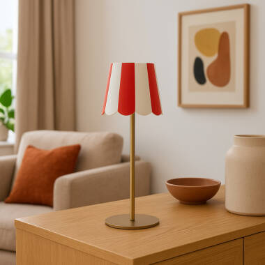 Edit Showman USB Rechargeable Battery Operated Selectable LED Touch Table Lamp