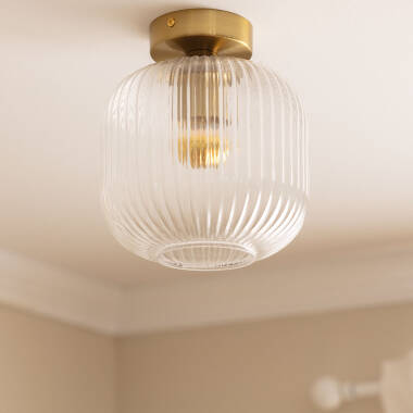 Edit Anfora Glass Flush Ceiling Light