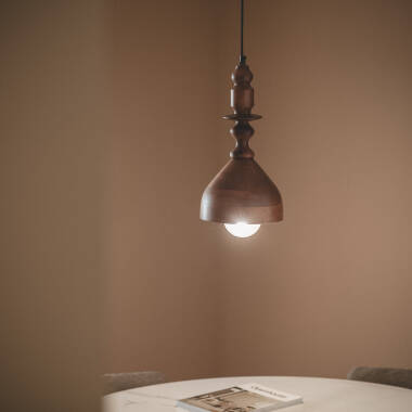 Image of Edit Eravur Wood Ceiling Pendant Light