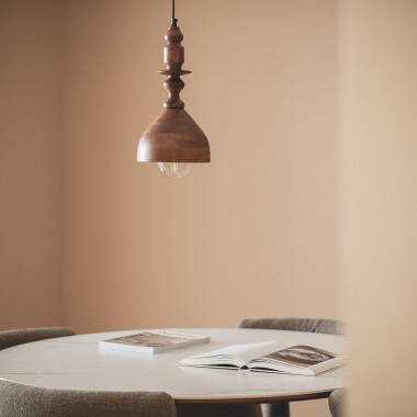 Image of Edit Eravur Wood Ceiling Pendant Light