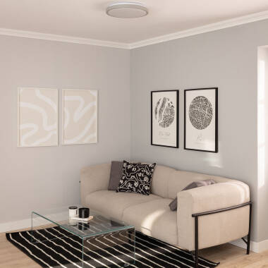 Image of Edit 19W Faina Metal Round LED Flush Light