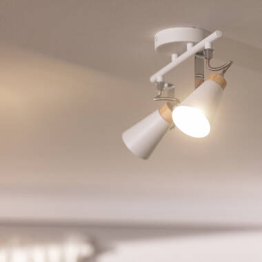 Image of Edit Mara 2 Light Adjustable Ceiling Spotlight Bar