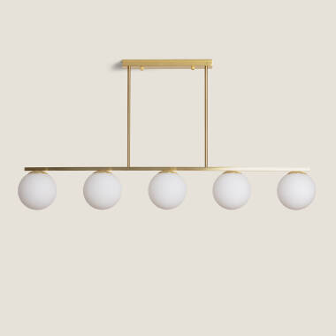 Image of Edit Boqor 5 Light Semi-Flush Bar Ceiling Pendant