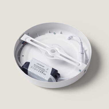 Image of 12W Cool LED Flush Ceiling Light D180 mm