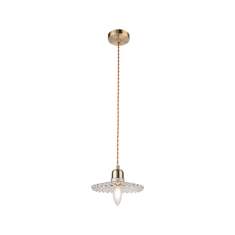 Image of Wisteria Notting Clear Glass Ceiling Pendant Light