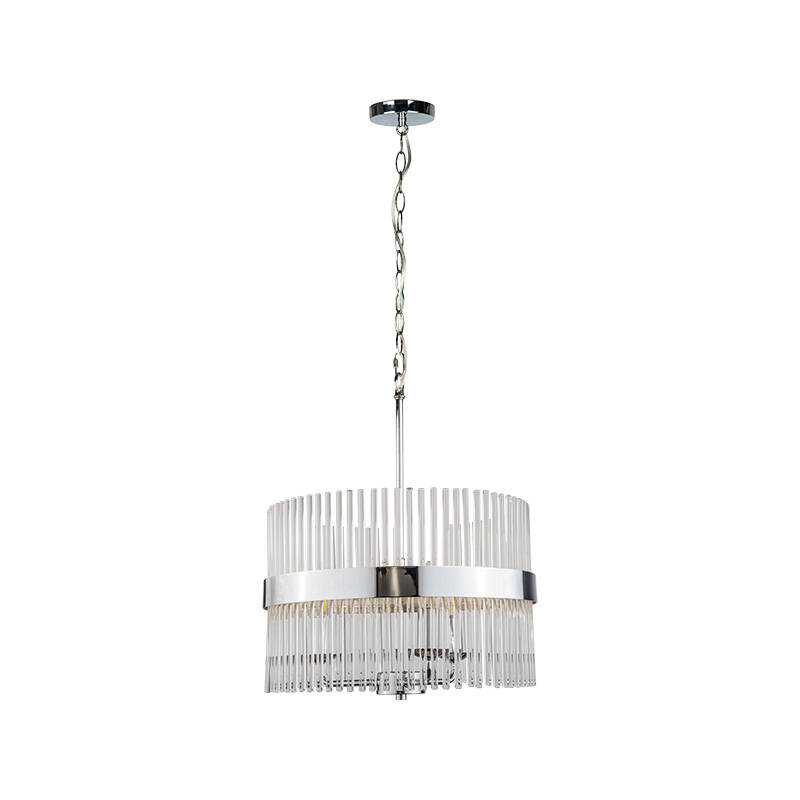 Image of Wisteria Rosa Clear Glass Ceiling Pendant Light
