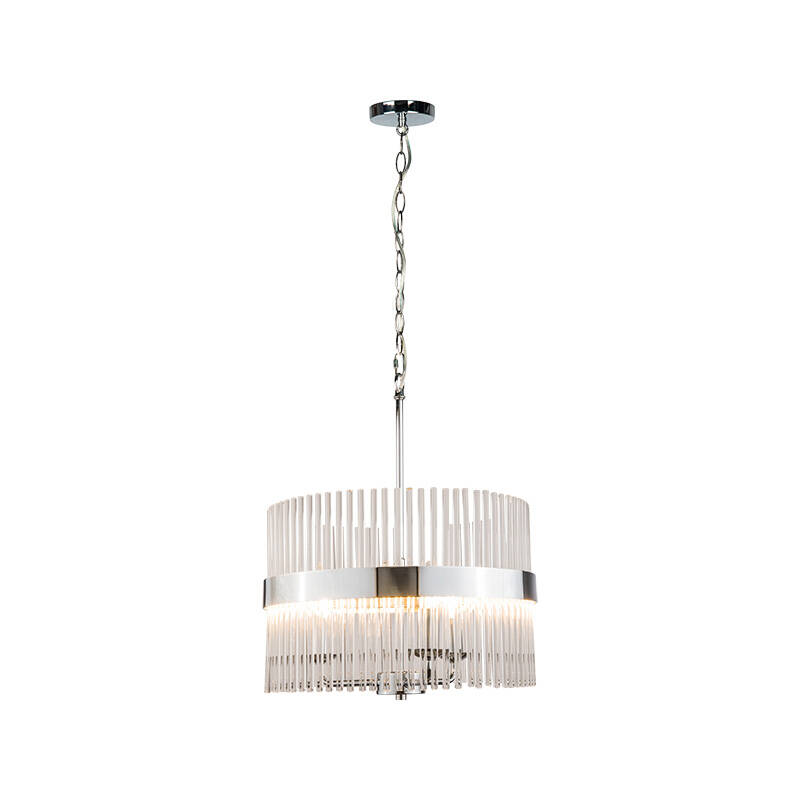 Image of Wisteria Rosa Clear Glass Ceiling Pendant Light