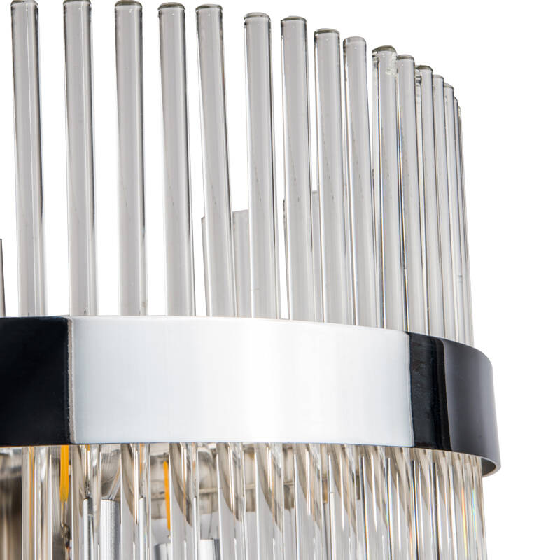 Image of Wisteria Rosa Clear Glass Ceiling Pendant Light