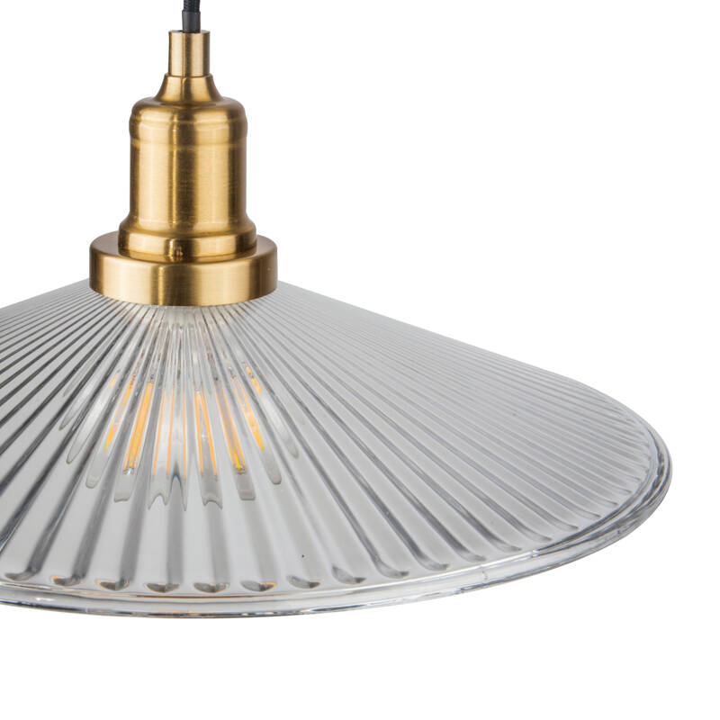 Image of Wisteria Serena Clear Glass Ceiling Pendant Light