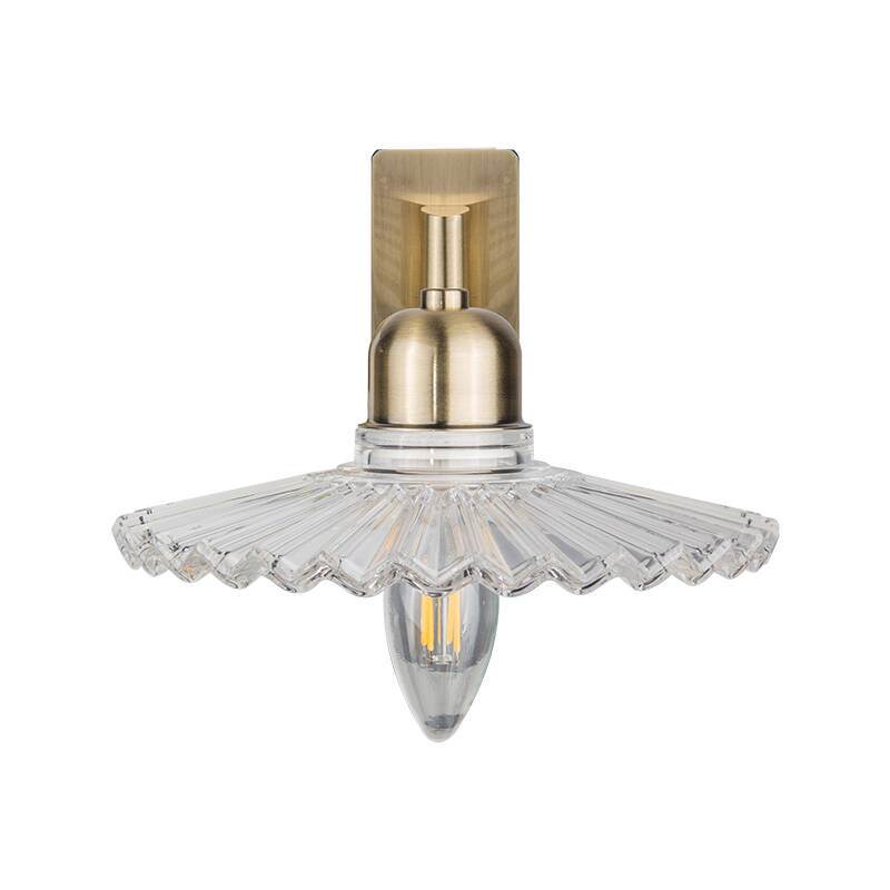 Image of Wisteria Notting Adjustable Clear Glass Wall Light