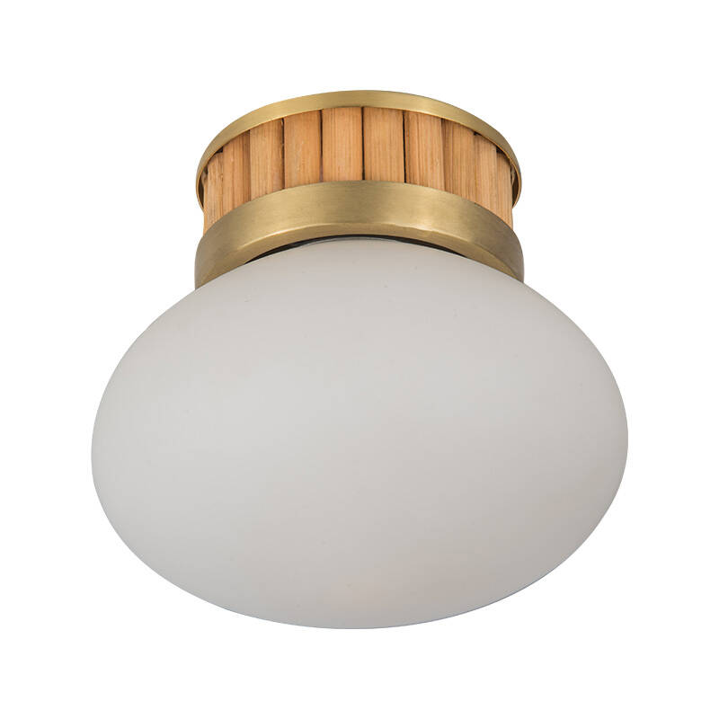 Image of Edit Flor Glass Semi-Flush Glass Ceiling Light