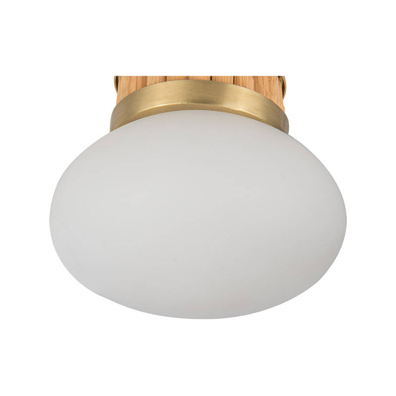 Image of Edit Flor Glass Semi-Flush Glass Ceiling Light