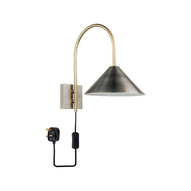 Image of Wisteria Strikey Wall Light With Plug