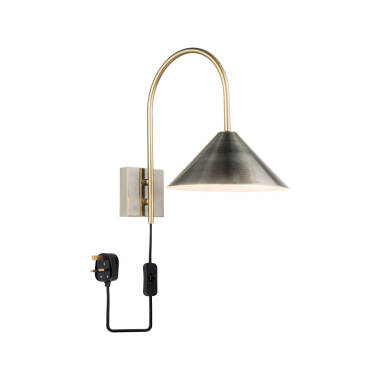 Image of Wisteria Strikey Wall Light With Plug