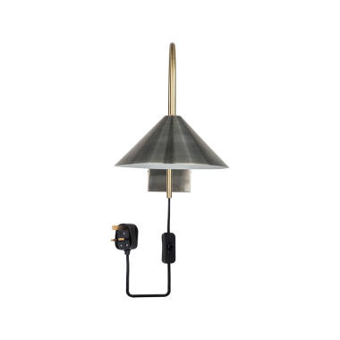 Image of Wisteria Strikey Wall Light With Plug