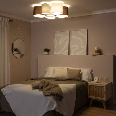 Image of Edit Tallabo 6 Light Flush Ceiling Light