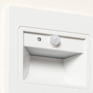 Image of Edit Bark LED Recessed Wall Light with PIR Sensor
