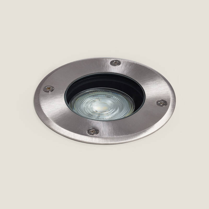 Image of Round Recessed Ground Light for GU10 Light Bulb