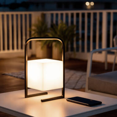 Edit Mkono Cube USB Rechargeable LED Outdoor Table Lamp