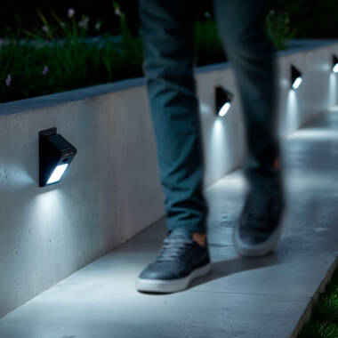 Image of Suri Wedge Solar LED Flush Wall Light