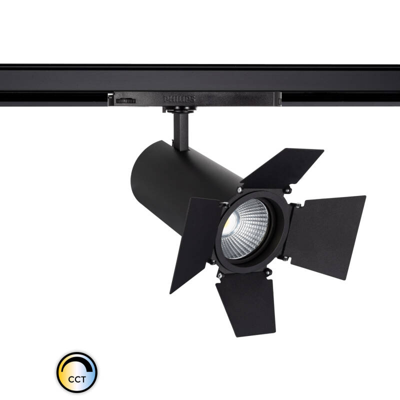 Image of Three Circuit 40W Colour Selectable CCT LED Cinema Track Spotlight New d'Angelo LIFUD