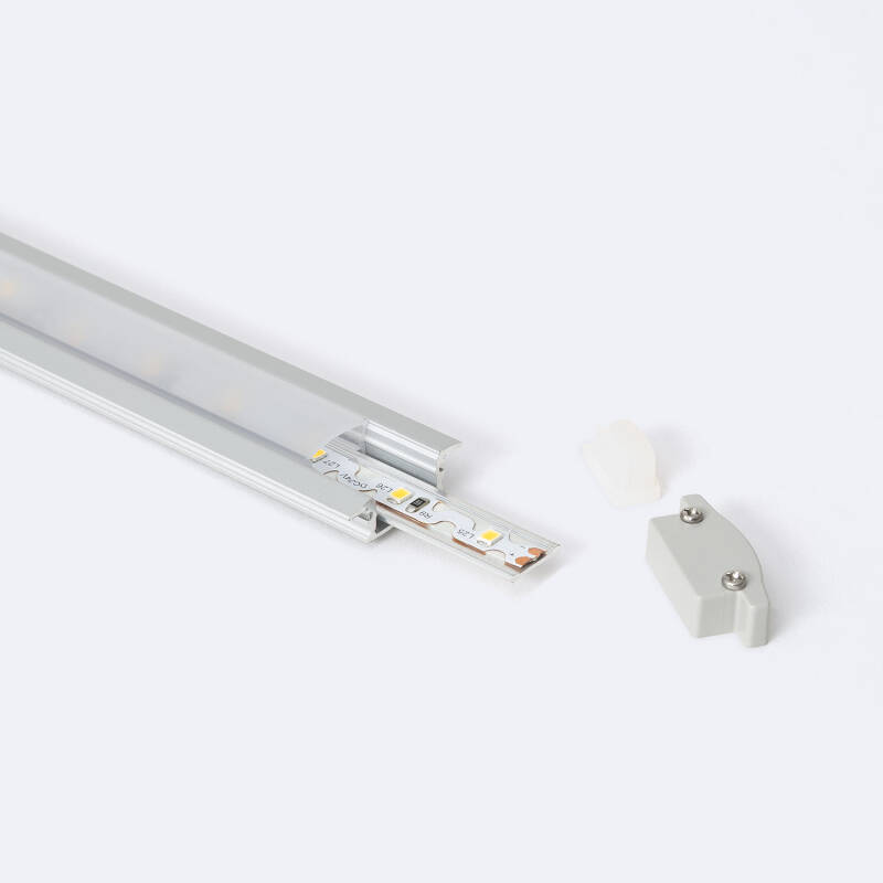 Image of Watertight Recessed 2m Aluminium Profile for LED Strip