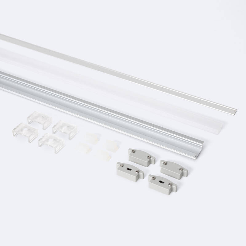 Image of Watertight Recessed 2m Aluminium Profile for LED Strip