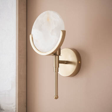 Wisteria Lily Marble Wall Light