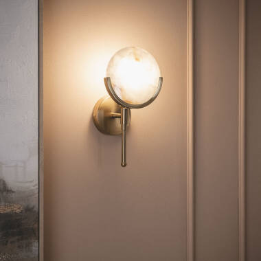 Image of Wisteria Lily Marble Wall Light