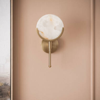 Image of Wisteria Lily Marble Wall Light