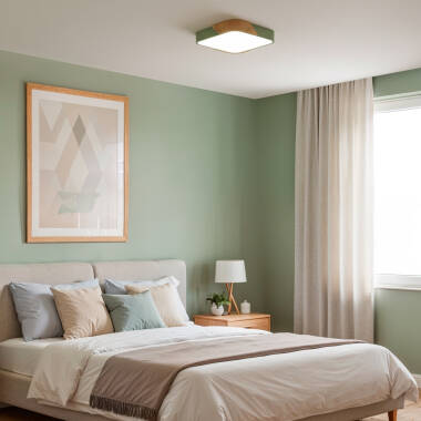 Image of Edit Dari Square 18W Selectable LED Flush Ceiling Light