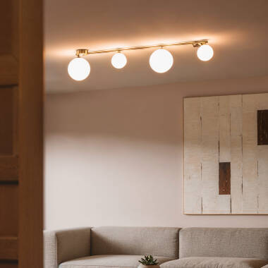 Image of Edit Amatler 4 Light Flush Ceiling Light