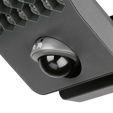 Image of Lutec Atlantis 14W 2000Lm Cool White LED IP54 Floodlight with PIR Movement Sensor