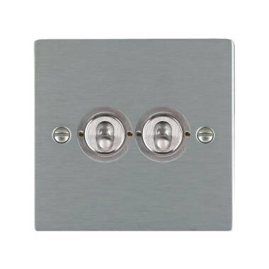 Edit Sheer 2 Gang Two Way Toggle Switch