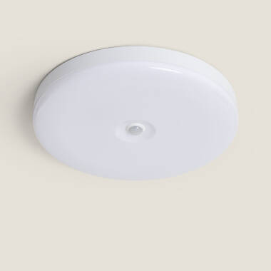 18W No Flicker LED Surface Panel with PIR Motion Sensor & Twilight Sensor Ø290 mm