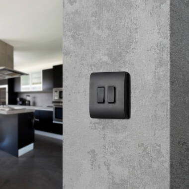 Image of Kinetic 2 Gang Switch Frame Front