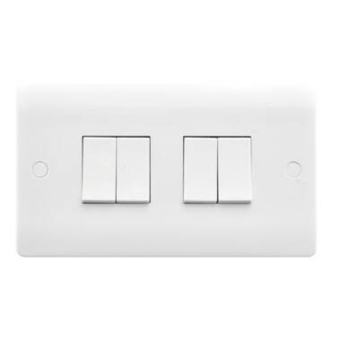 Envirolight Verve 4 Gang 2 Way Rocker Switch