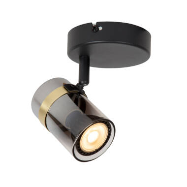 Lucide Upton Glass Single Ceiling Spotlight