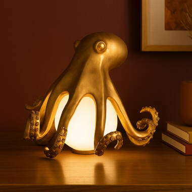 Edit Dave USB Rechargeable LED Octopus Table Lamp