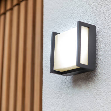 Lutec Qubo 140 LED Outdoor Flush Wall Light