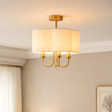 Wisteria Bridge 3 Arm Semi-Flush Ceiling Light