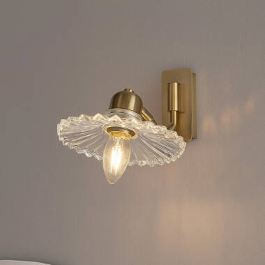 Wisteria Notting Adjustable Clear Glass Wall Light