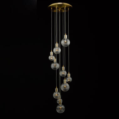 Dar Dita 10 Light Cluster Ceiling Pendant
