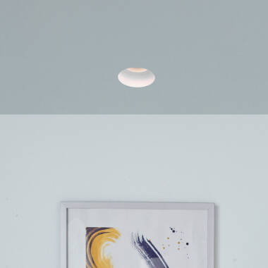 Envirolight Round Recessed Plaster-In Trimless IP65 Fire Rated Fixed Downlight